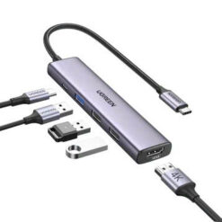 hub chuyển đổi ugreen usb c 5 in 1